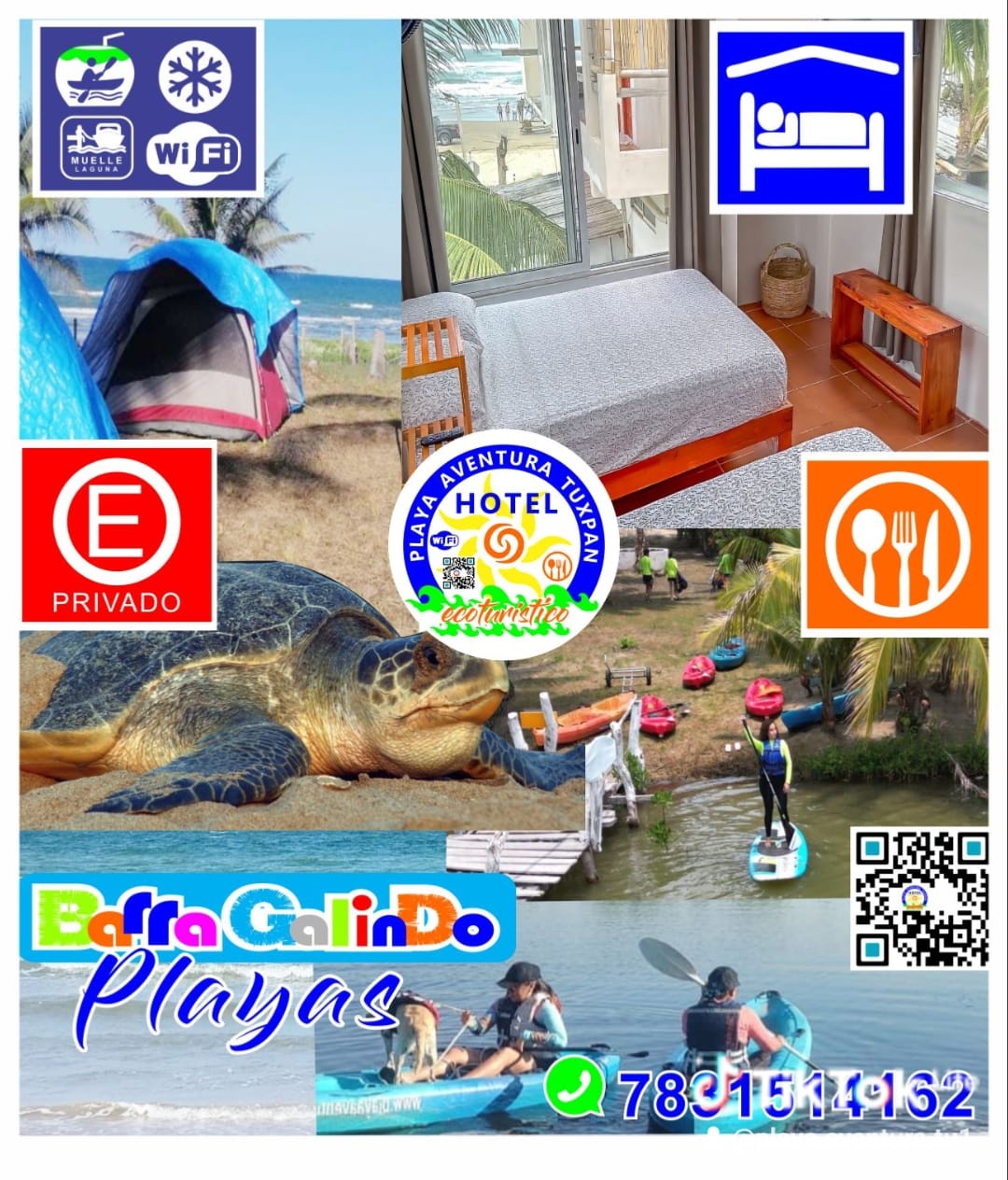 Actividades y servicios de Playa Aventura Tuxpan
